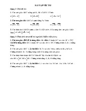 BÀI TẬP VÉC TƠ-độ dài và phân tích