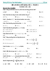 Đề cương giữa kì 1 Toán 8 năm 2025 – 2026 trường PT Thực hành Sư phạm – Đồng Nai