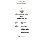 BÁO CÁO BTN NHÓM 4: BẢO HIỂM NHÂN THỌ - CÁC KHÍA CẠNH CHÍNH