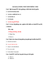 Đề cương ôn tập Ký sinh trùng Y học môn Y tế cộng đồng | Trường Đại Học Thái Nguyên