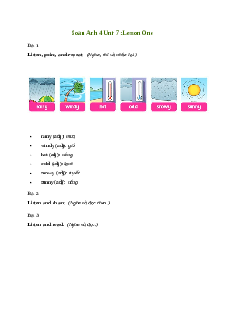 Giải Tiếng Anh lớp 4 Fluency Time! 2: Lesson One | Family and Friends