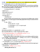 Đề cương ôn tập luật quốc tế | Trường Đại học Luật - Đại học Quốc gia Hà Nội