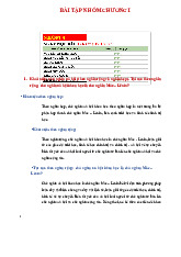 Bài tập nhóm chương 1 môn Chủ nghĩa xã hội khoa học | Trường Đại học Tôn Đức Thắng