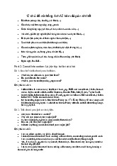 12 chủ đề nói tiếng Anh A2 kèm theo đáp án chi tiết  | Học viện Nông nghiệp Việt Nam