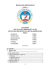 Dự Báo Tổng Thu Nnập Của Việt Nam (GNI) Đến Năm 2030 | Bài tập nhóm môn Lịch sử đảng cộng sản Việt Nam