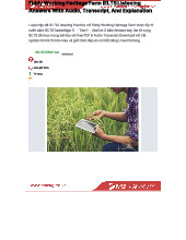 IELTS Listening Practice: Fiddy Working Heritage Farm Insights