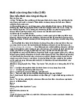 Muối của rừng đọc hiểu - Ngữ văn 12