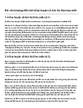 Bài văn khoảng 400 chữ kể lại truyện cổ tích Sọ Dừa hay nhất | Ngữ văn 6