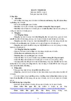 Giáo án Khoa học tự nhiên 6 sách Kết nối tri thức với cuộc sống Bài 27