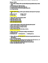 Câu hỏi ôn tập môn Động cơ đốt trong 1 - Phần kết cấu