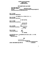 Đề thi cuối kỳ môn Giải tích 2 - Mã học phần 3190121, Đề số 05