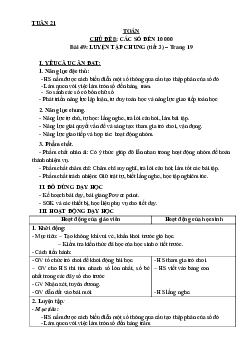 Bài 49: Luyện tập chung - Tiết 3 | Giáo án Toán 3 | Kết nối tri thức