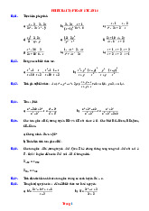 Bài Tập Toán 8 Tuần 16 Có Lời Giải Chi Tiết