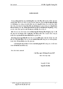 Đồ họa mô phỏng hóa mô hình | Đại học Cần Thơ