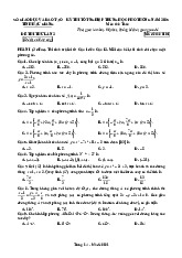 Đề thi thử tốt nghiệp THPT 2025 môn Toán lần 2 sở GD&ĐT Hậu Giang