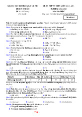 Đề Ôn Thi Tốt Nghiệp 2025 Môn Hóa Sở GD Quảng Bình Lần 1 Giải Chi Tiết