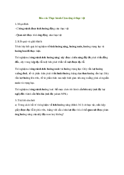 Giải Sinh học 11 Bài 16: Thực hành Cảm ứng ở thực vật| Kết nối tri thức