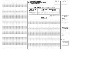 Mẫu Giấy Thi A3 - Biểu mẫu văn bản