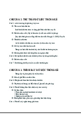 Trắc nghiệm ôn tập Chương 2-7 | Thống kê trong kinh tế và kinh doanh | Trường Đại học Kinh tế Quốc dân