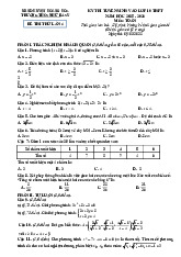 Đề thi thử Toán vào 10 năm 2025 – 2026 lần 4 trường THCS Nhữ Bá Sỹ – Thanh Hóa có đáp án