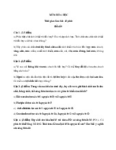 Đề khảo sát chất lượng đầu năm lớp 8 môn Hóa 2022 - 2023 - Đề 9