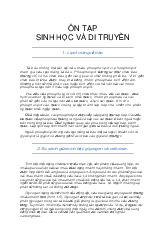 Ôn tập sinh học và di truyền | Đại học Tây Đô