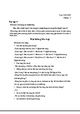 Kế hoạch Bán Hàng và Marketing Sản phẩm Café | Lập kế hoạch kinh doanh | Trường Đại học Kiến trúc Đà Nẵng
