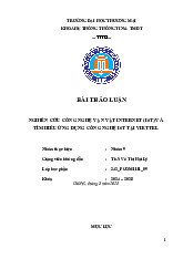 Bài thảo luận nghiên cứu về công nghệ IoT tại Viettel | Chuyển đổi số trong kinh doanh