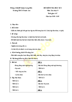 Đề thi học kì 1 lớp 9 môn Công nghệ trường THCS Thanh Am, Long Biên năm 2018 - 2019