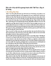 Hãy nêu ví dụ một tấm gương thanh niên Việt Nam sống có lý tưởng - GDCD 8