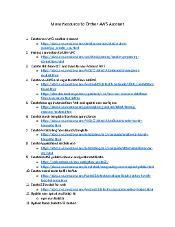 Tài liệu tham khảo " Move Resource To Orther AWS Account"