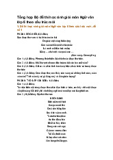 Tổng hợp Bộ đề thi học sinh giỏi môn Ngữ văn lớp 6 theo cấu trúc mới