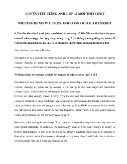 Write an essay about the pros and cons of solar energy