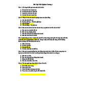 Bài Tập Trắc Nghiệm NLKT - Chương 1 Về Kế Toán Cơ Bản