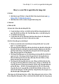 So sánh nhân vật Mị và người đàn bà hàng chài | Văn mẫu 12