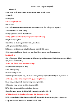 Trắc nghiệm Marketing căn bản