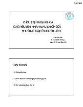 Chương trình Điều Trị Ngoại Khoa - Đau Khớp Gối môn Lâm sàng ngoại chấn thương| Trường Đại Học Tây Nguyên