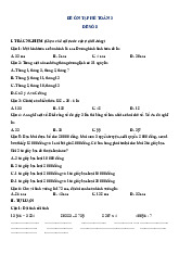 Đề ôn hè Toán 3 lên 4 - Đề 8