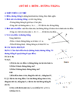 Bài tập Hình học 6 theo chủ đề