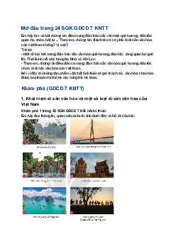 Giải GDCD 7 Bài 5: Bảo tồn di sản văn hóa | Kết nối tri thức