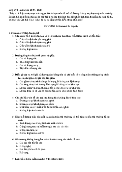 Đề cương ôn tập cuối kỳ môn Kinh tế vi mô