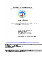 Phân tích thiết kế phần mềm quản lý tài sản cố định tại công ty cổ phần phần mềm BRAVO | Bài đề án môn Hệ thống thông tin quản lý