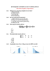 Đề tham khảo môn xác suất thống kê| Đại học Kinh tế Quốc Dân