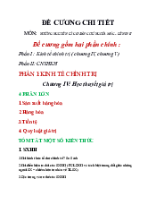 Đề cương chi tiết môn Kinh tế chính trị Mác-Lênin | Học viện Chính sách và Phát triển