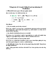 Giải SGK Tiếng Anh 12 Friends Global Unit Introduction IC Vocabulary