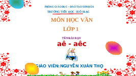 Giáo án điện tử Tiếng việt 1 bài 2 Chân trời sáng tạo: Học vần: ă, ăc