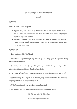 Văn mẫu lớp 11: Cảm nhận bài thơ Độc Tiểu Thanh kí (2 Dàn ý + 9 mẫu) | Cánh diều