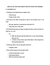 Đề cương môn Tư tưởng Hồ Chí Minh– khoa học  Trường Đại học bách khoa - Đại học đà nẵng.
