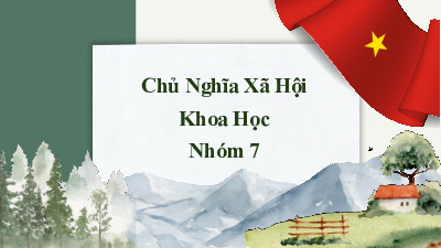 Tài liệu CNXH - NHÓM 7