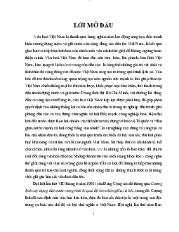 Tiểu luận: Xây dựng nền văn hóa tiên tiến, đậm đà bản sắc dân tộc | Triết học Mác Lênin